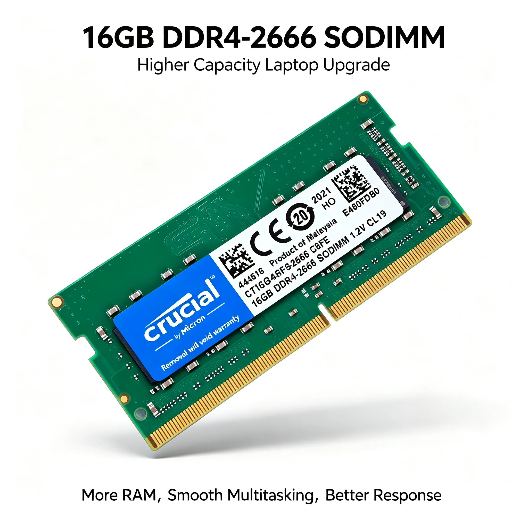 Crucial  1PCS/2PCS DDR4 Laptop - Ddr4 2400Mhz ulasan dan harga