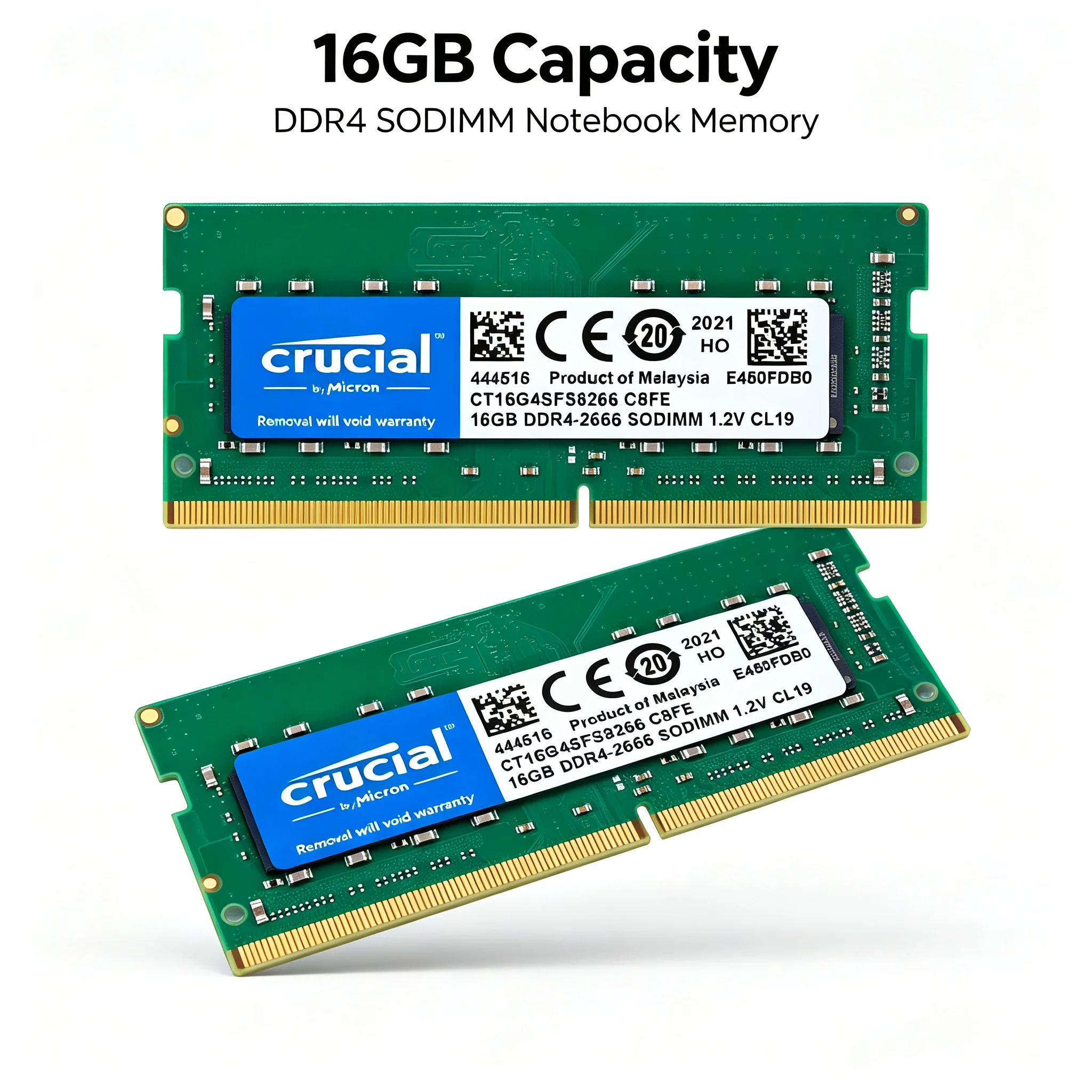 Crucial  1PCS/2PCS DDR4 Laptop - Ddr4 2400Mhz ulasan dan harga
