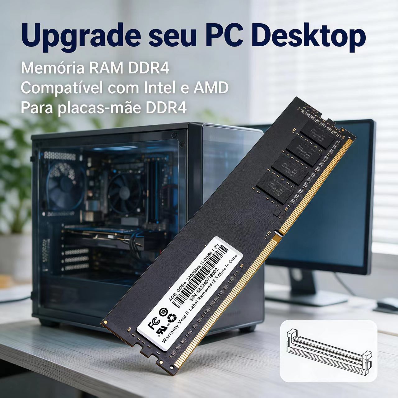 DDR4 RAM 4GB 8GB 2400MHz Deskt - Ddr4 2400Mhz ulasan dan harga
