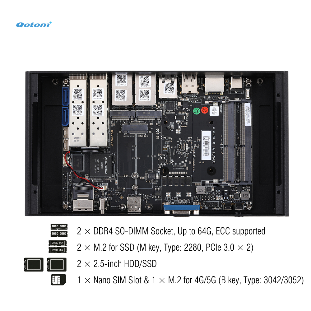 Mini PC Q20300G9 CPU Atom C300 - Ddr4 Desktop Ram ulasan dan harga