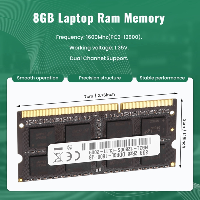 DDR3 8GB Laptop Ram Memory 160 - Ram Memory Module ulasan dan harga